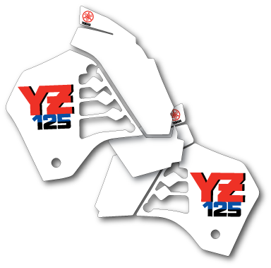 YAMAHA 1976 YZ125 YZ 125 TANKS ONLY DECALS GRAPHICS 